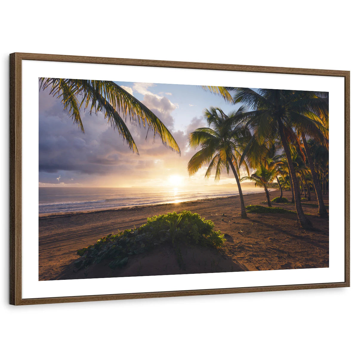 framed-print-brown-walnut-white-border