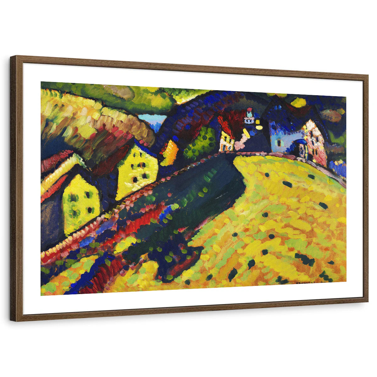 framed-print-brown-walnut-white-border