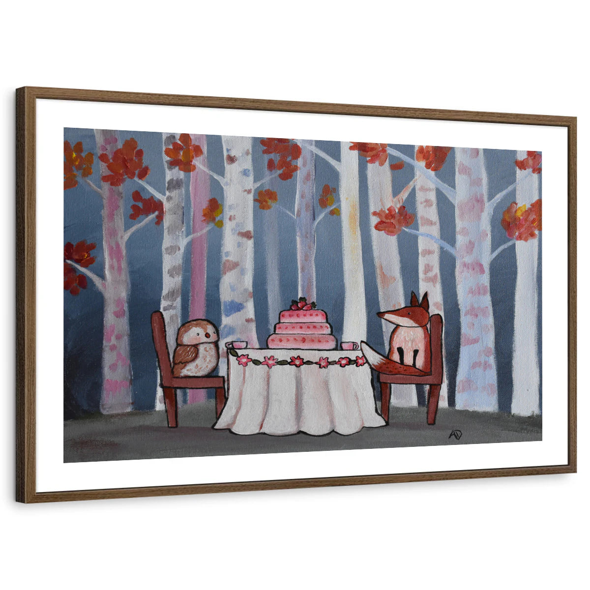 framed-print-brown-walnut-white-border