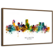 framed-print-brown-walnut-white-border
