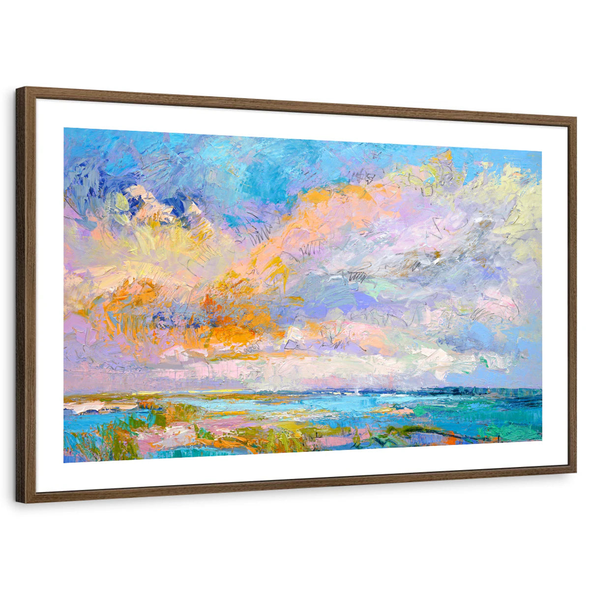 framed-print-brown-walnut-white-border