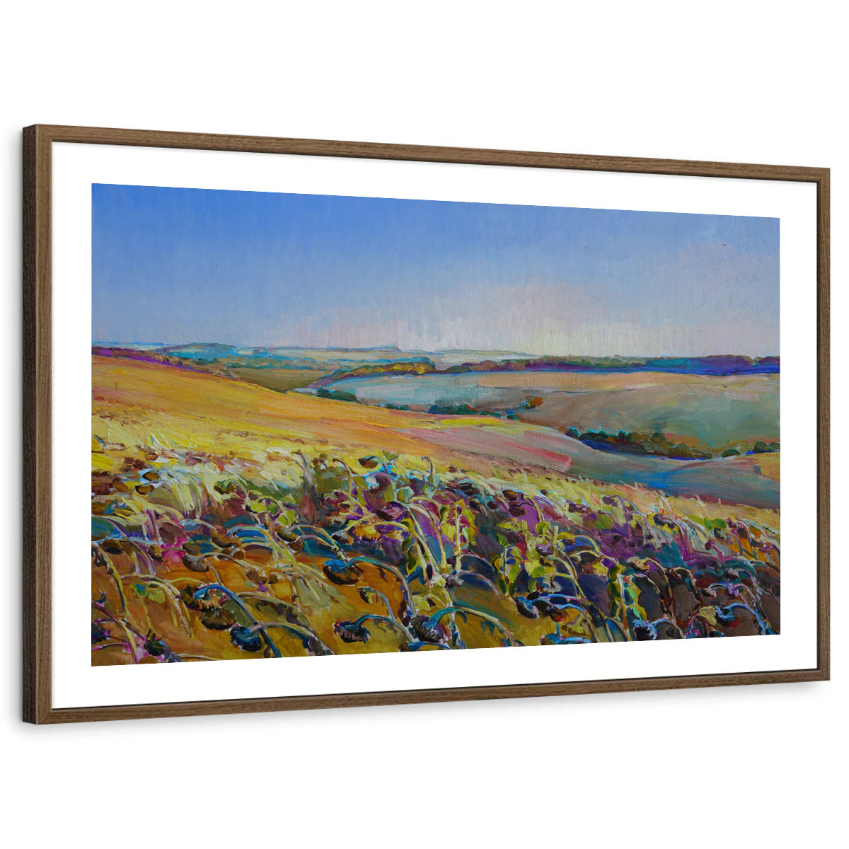 framed-print-brown-walnut-white-border