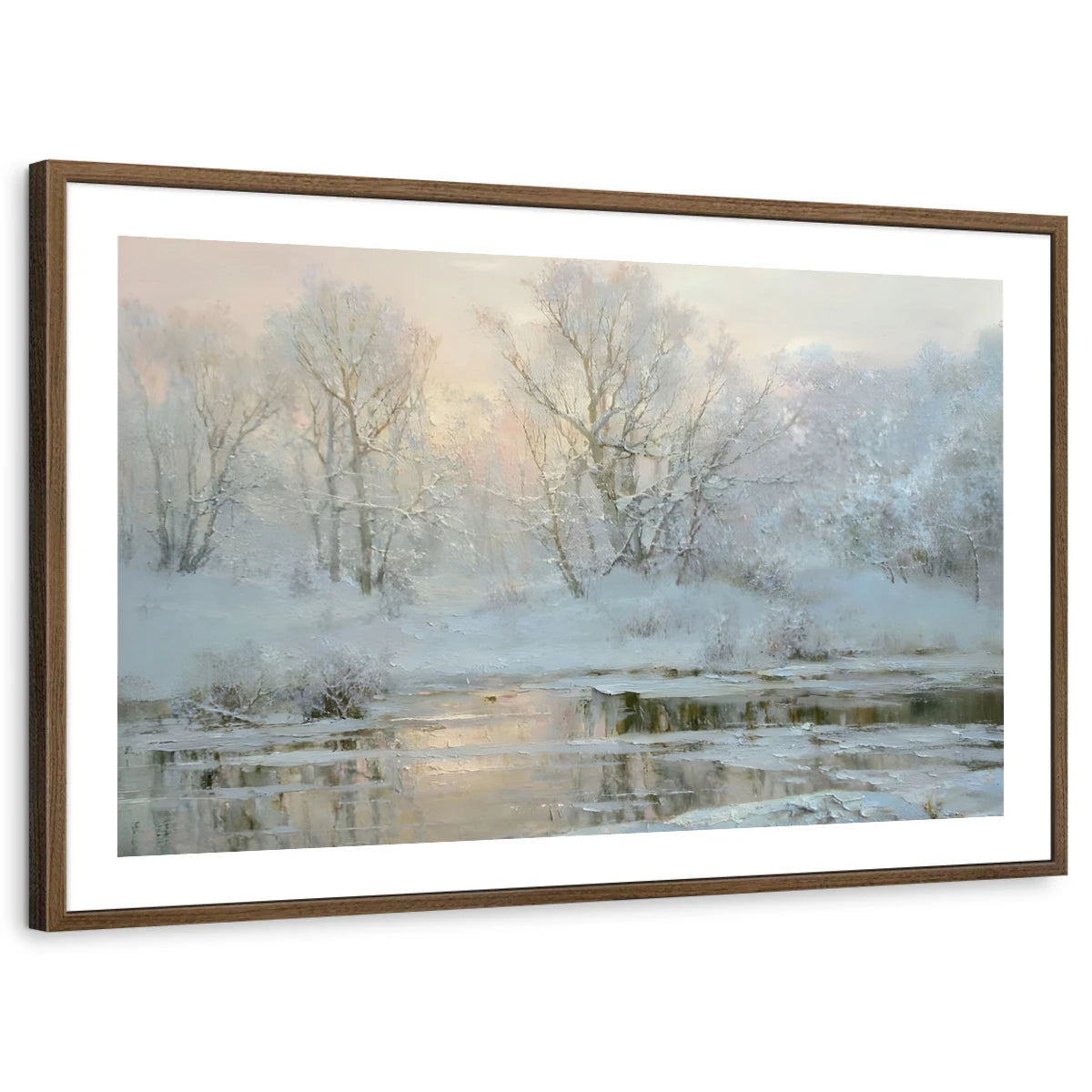 framed-print-brown-walnut-white-border
