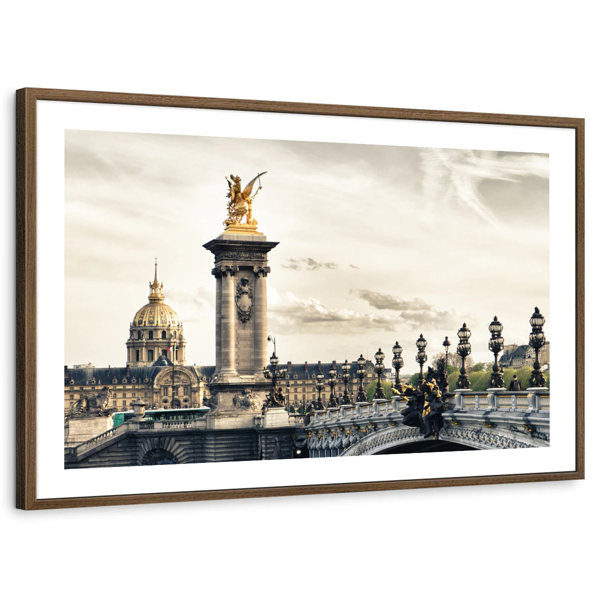 framed-print-brown-walnut-white-border