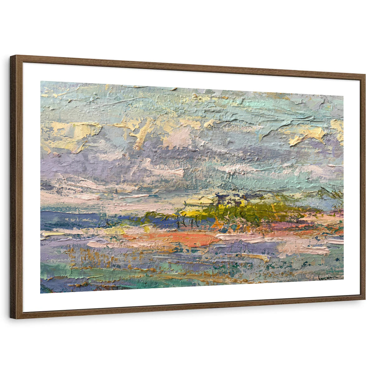 framed-print-brown-walnut-white-border
