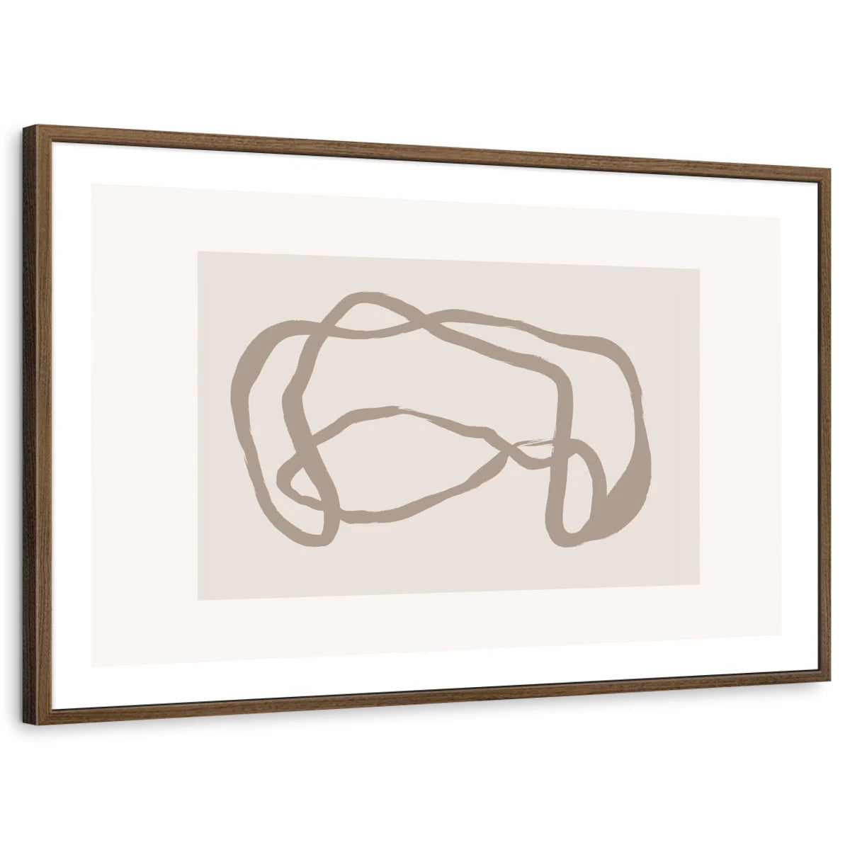 framed-print-brown-walnut-white-border