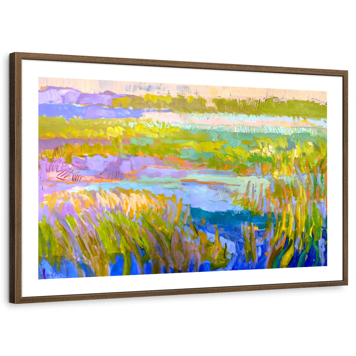 framed-print-brown-walnut-white-border