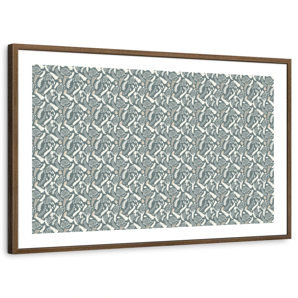 framed-print-brown-walnut-white-border