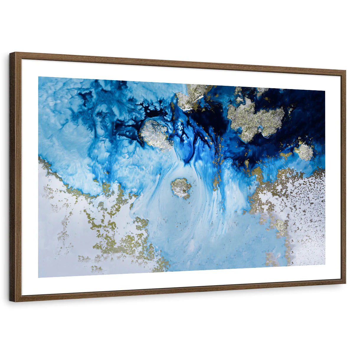 framed-print-brown-walnut-white-border