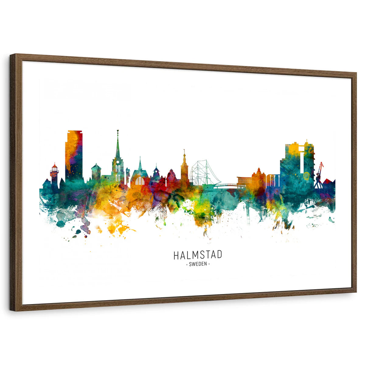 framed-print-brown-walnut-white-border