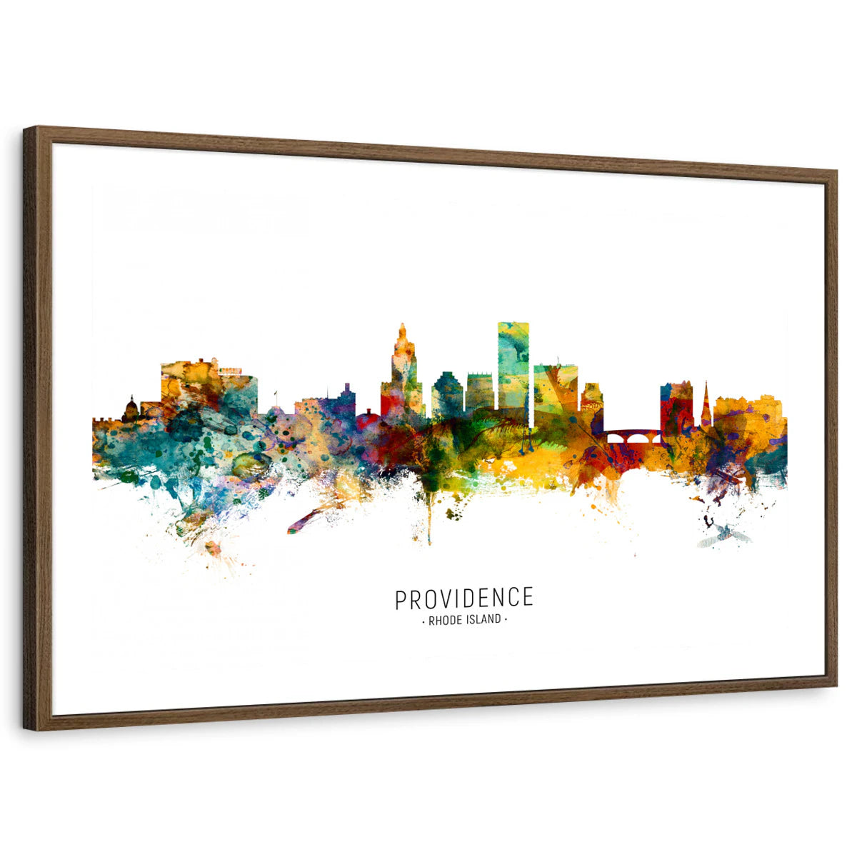 framed-print-brown-walnut-white-border