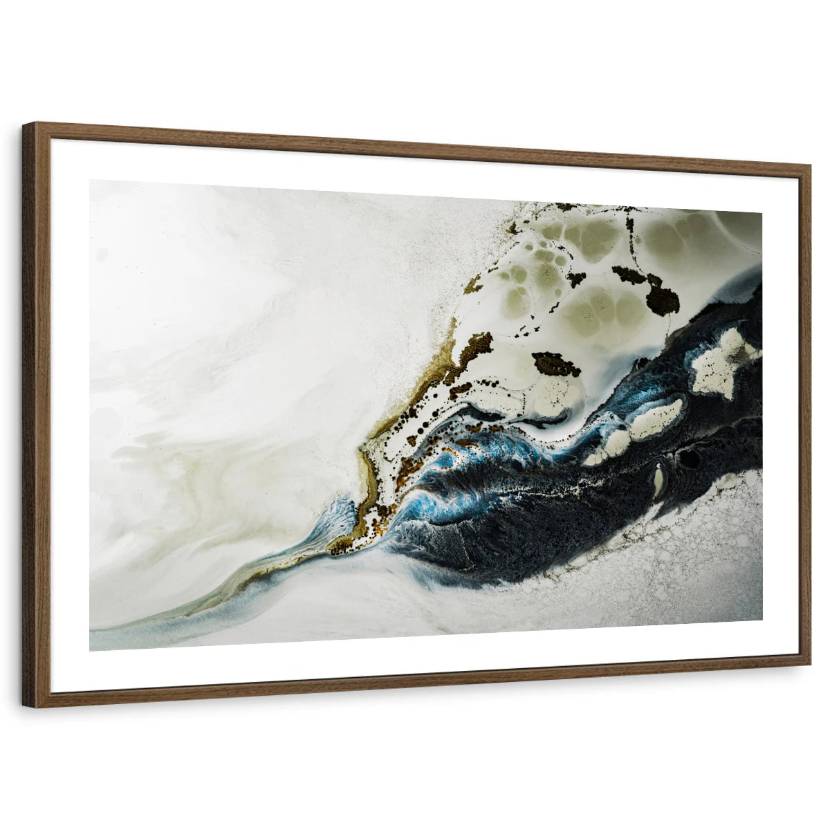 framed-print-brown-walnut-white-border
