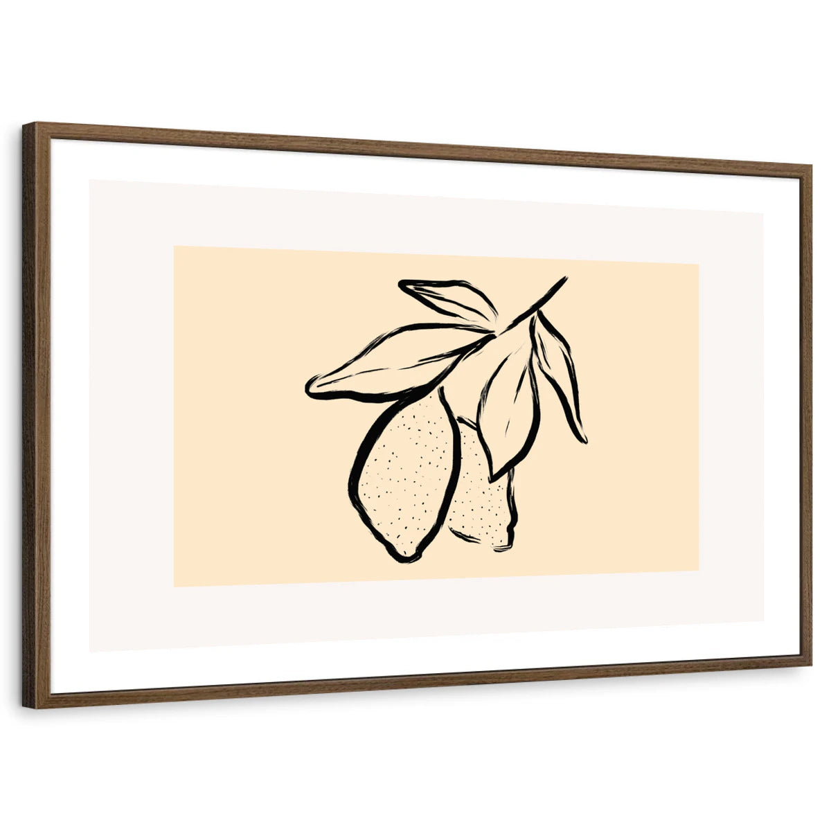 framed-print-brown-walnut-white-border