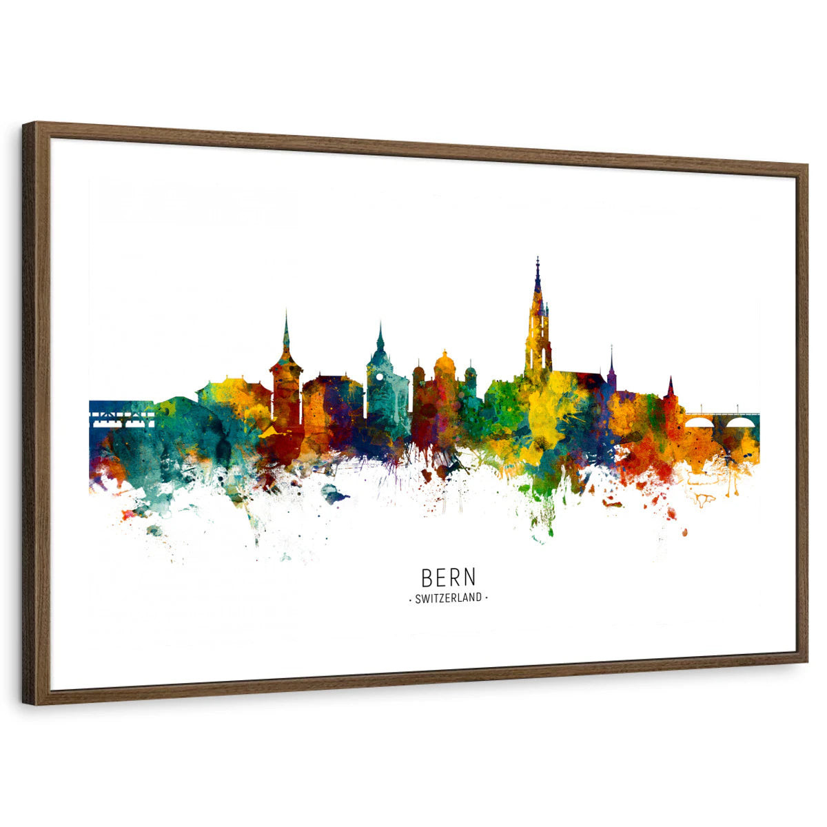 framed-print-brown-walnut-white-border