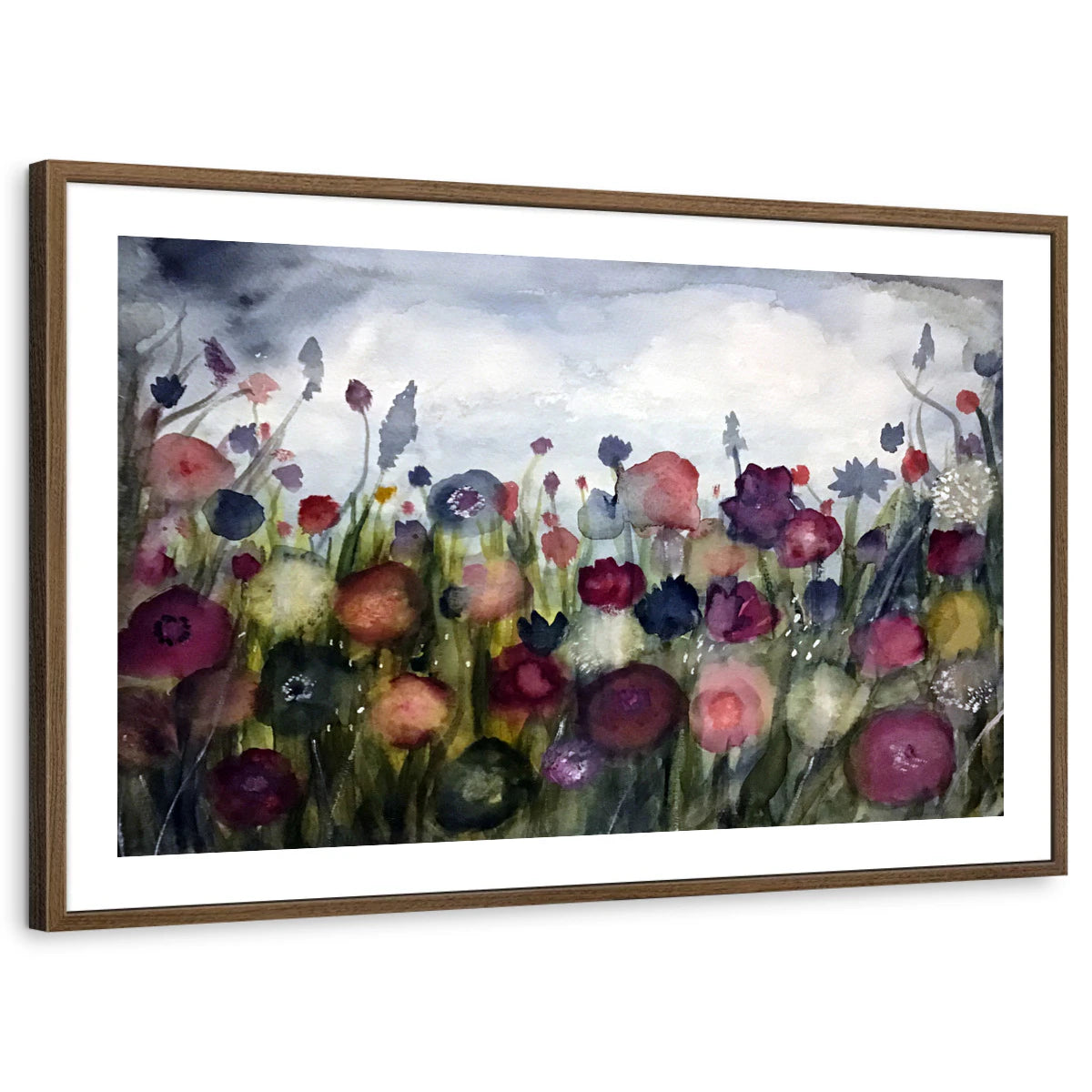 framed-print-brown-walnut-white-border