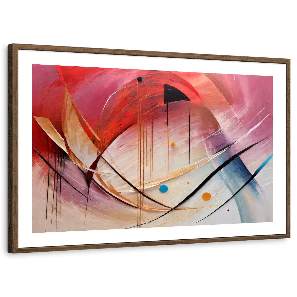 framed-print-brown-walnut-white-border
