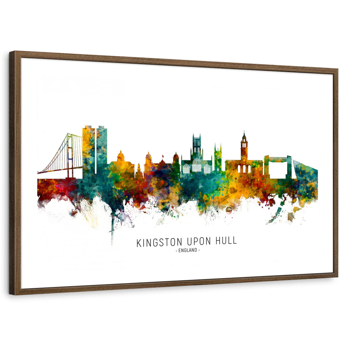 framed-print-brown-walnut-white-border