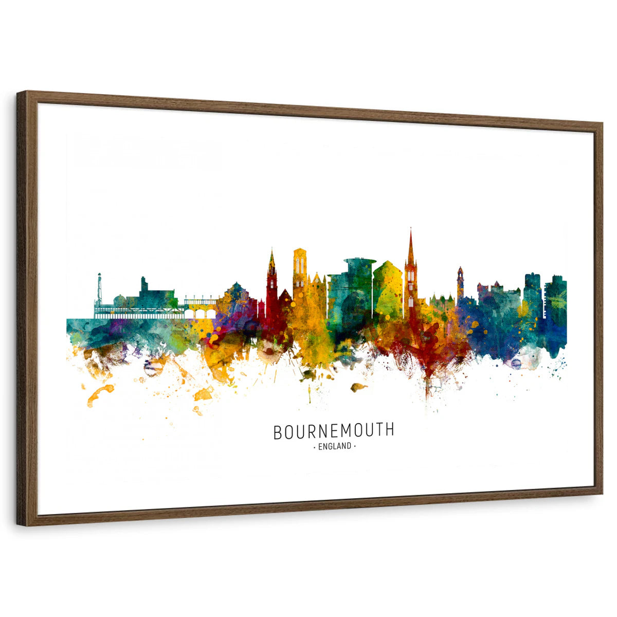 framed-print-brown-walnut-white-border