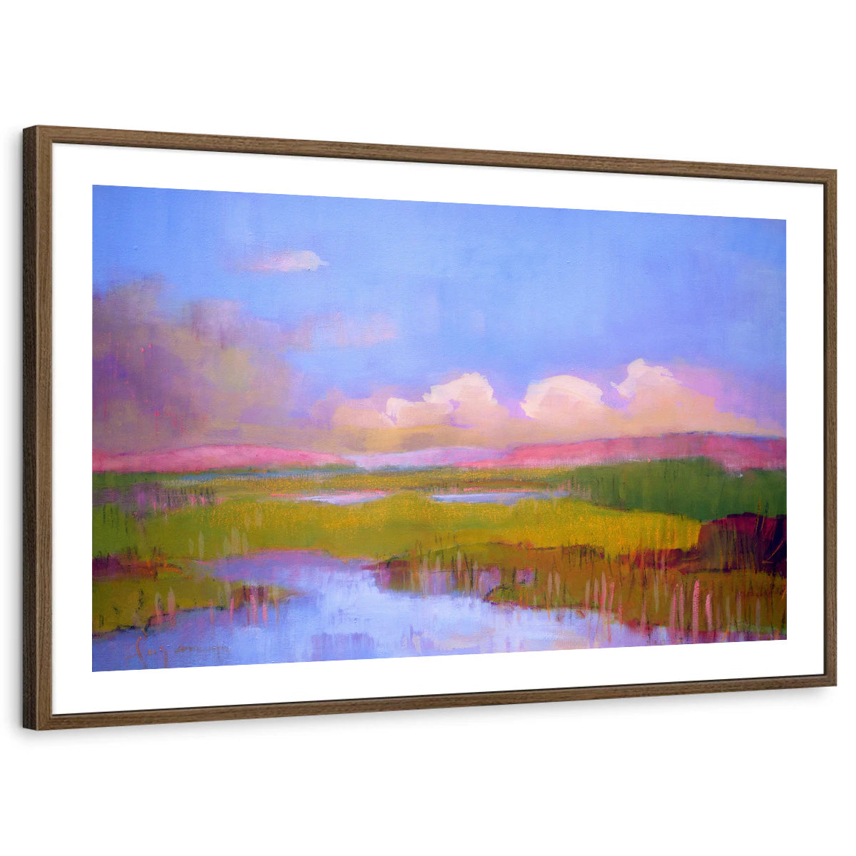 framed-print-brown-walnut-white-border