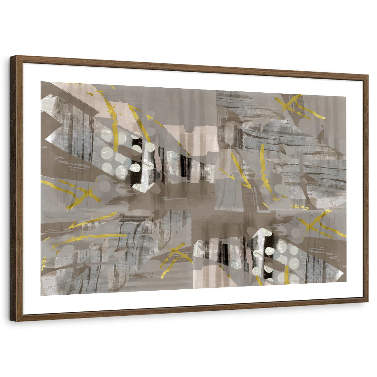 framed-print-brown-walnut-white-border