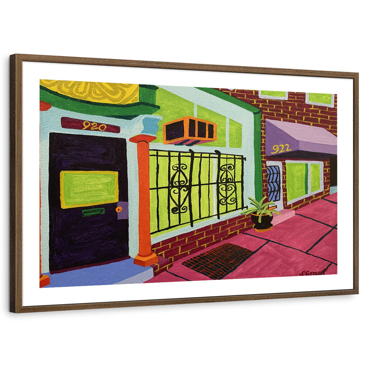 framed-print-brown-walnut-white-border