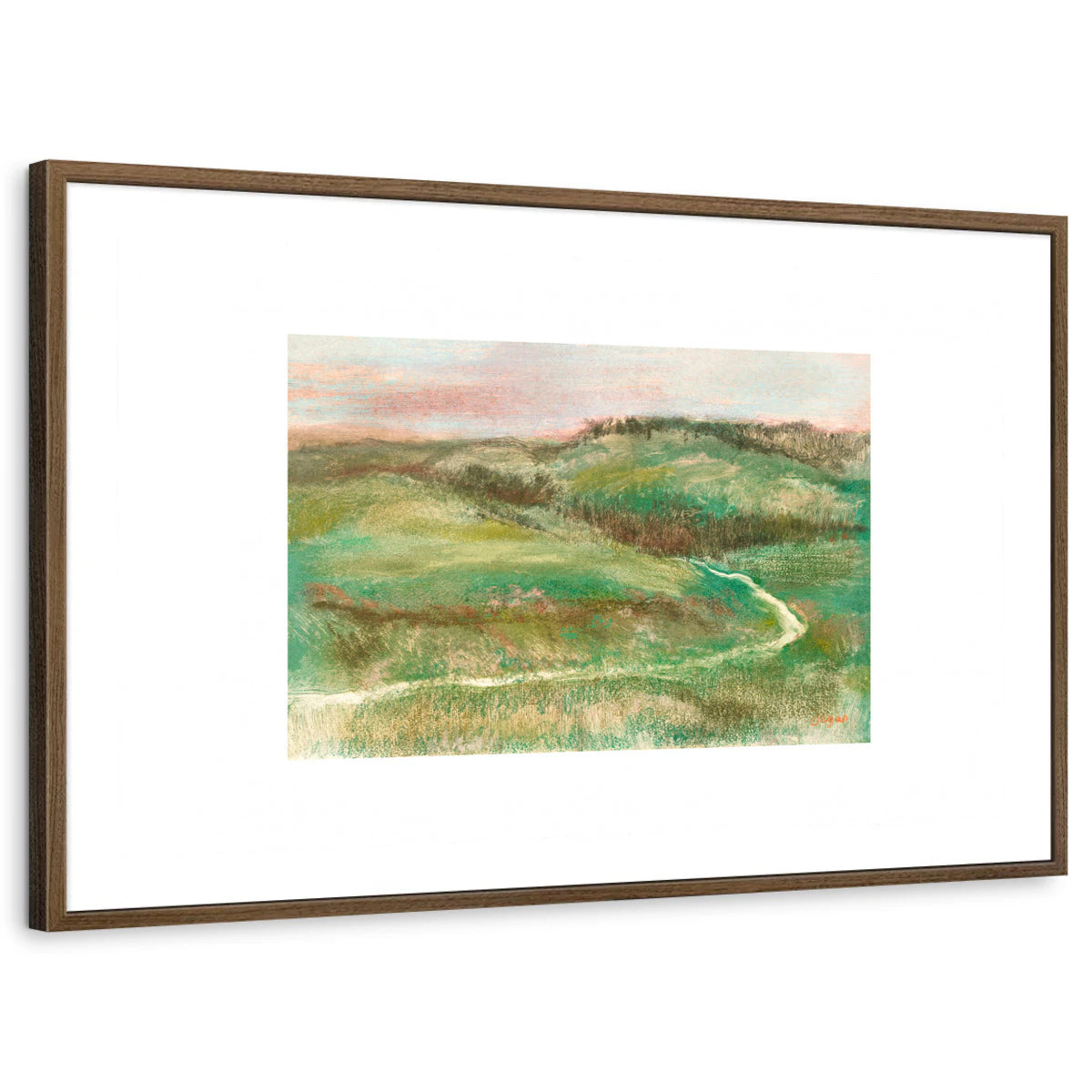 framed-print-brown-walnut-white-border