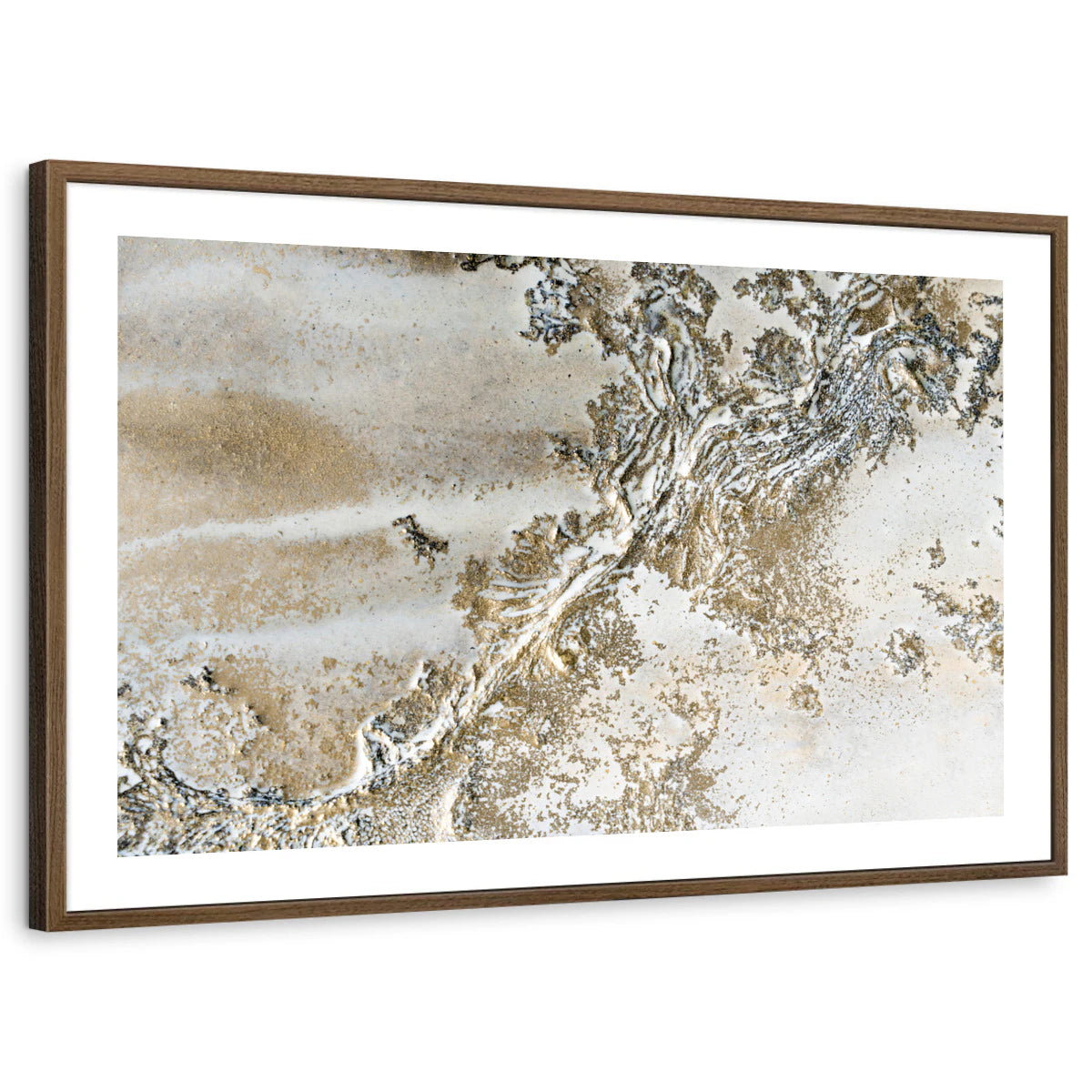 framed-print-brown-walnut-white-border