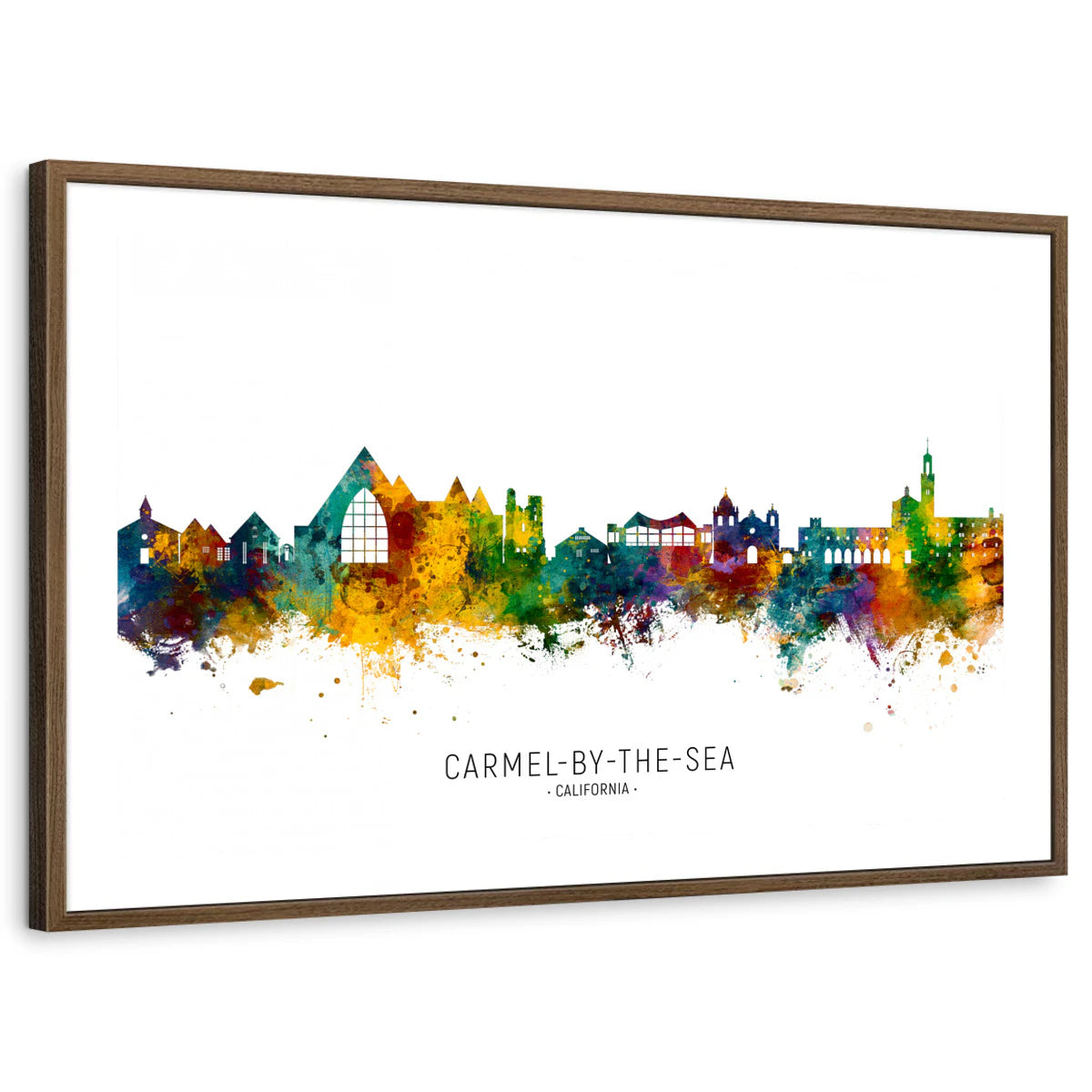 framed-print-brown-walnut-white-border