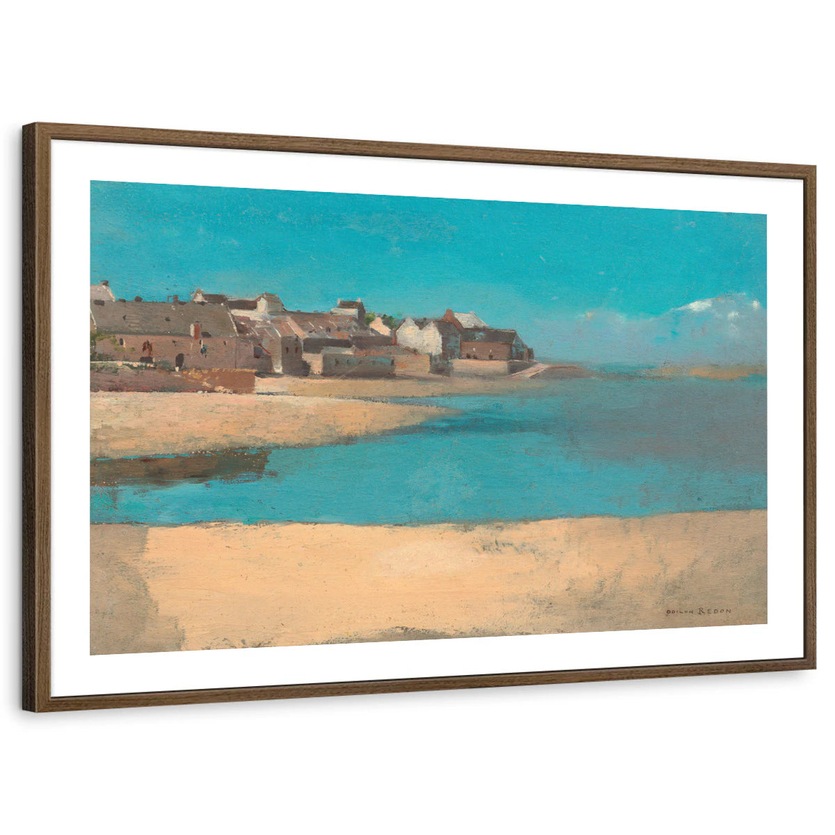 framed-print-brown-walnut-white-border