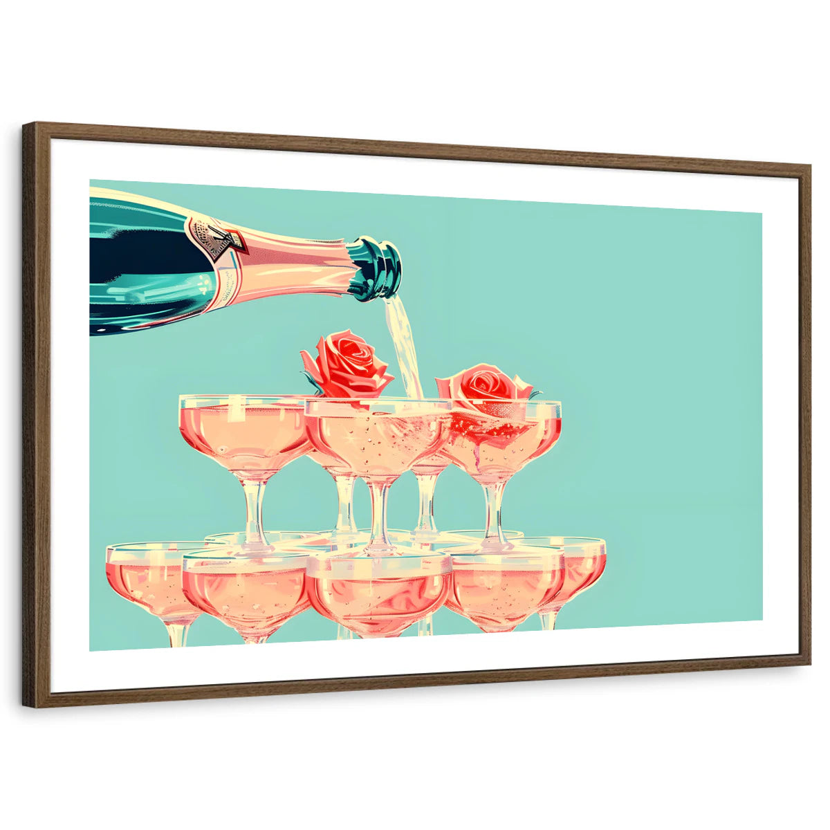 framed-print-brown-walnut-white-border