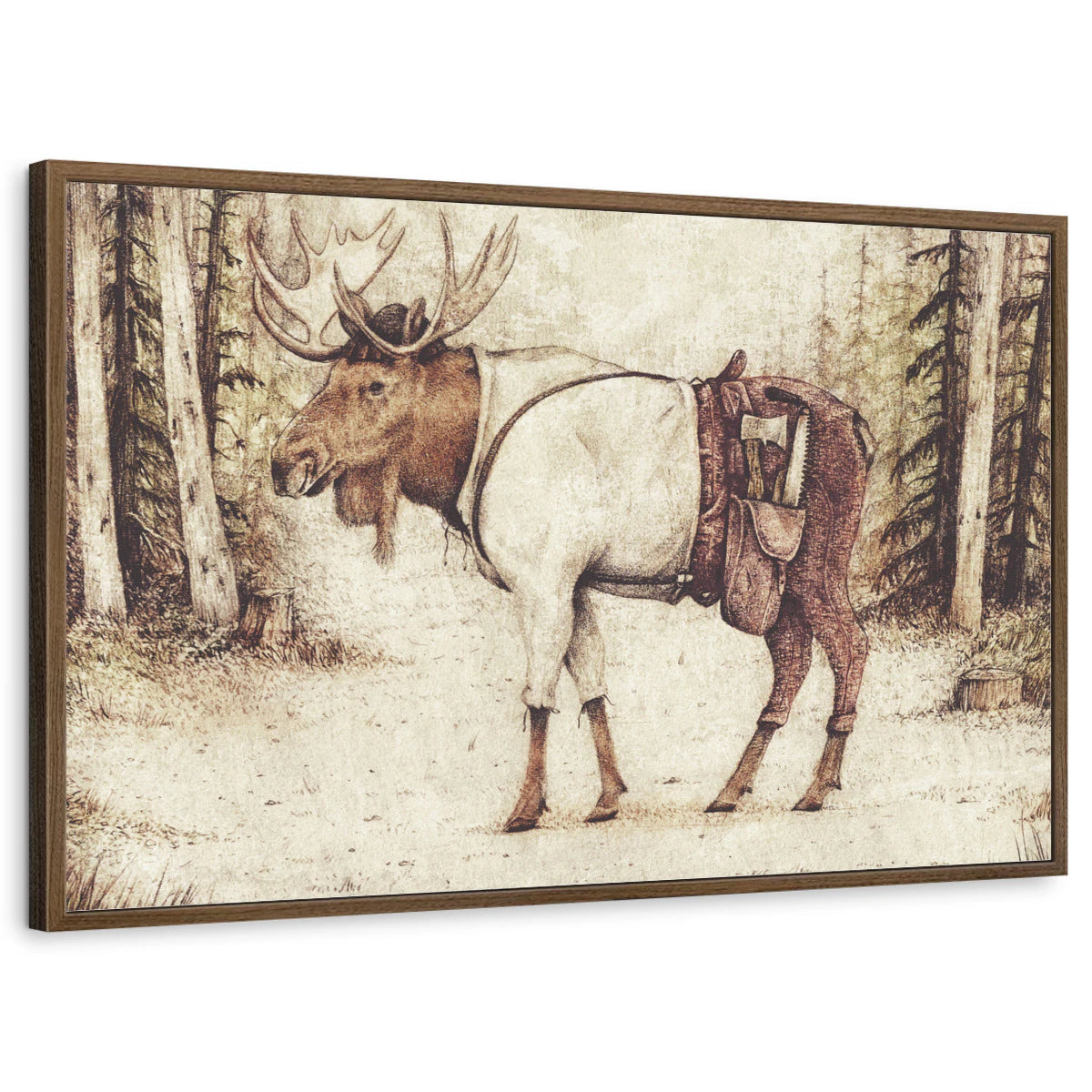 framed-print-brown-walnut-standard