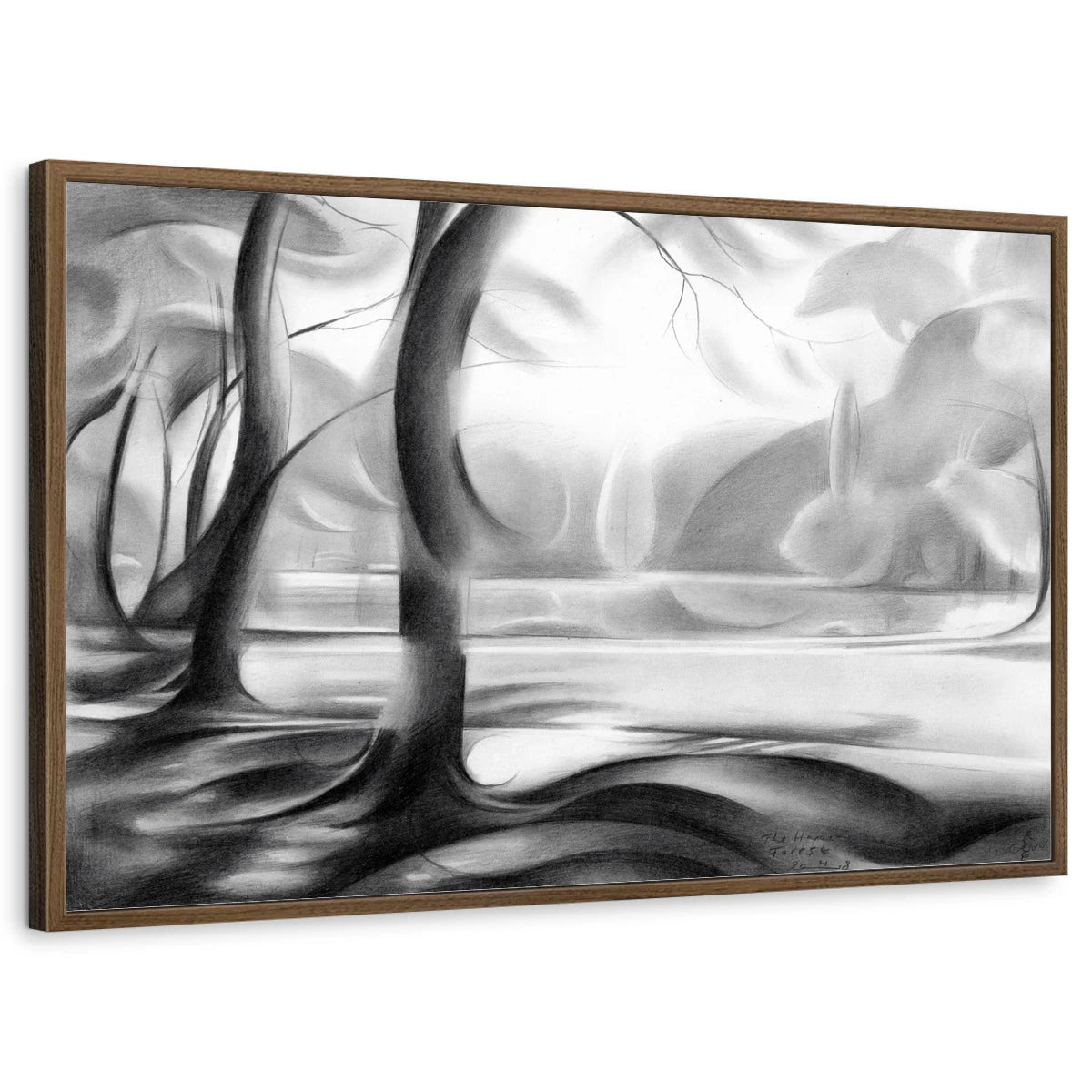 framed-print-brown-walnut-standard