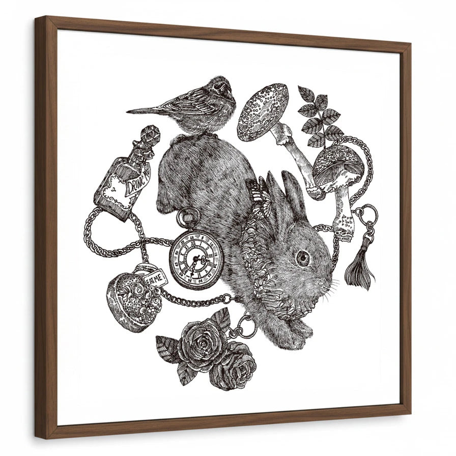 framed-print-brown-walnut-standard