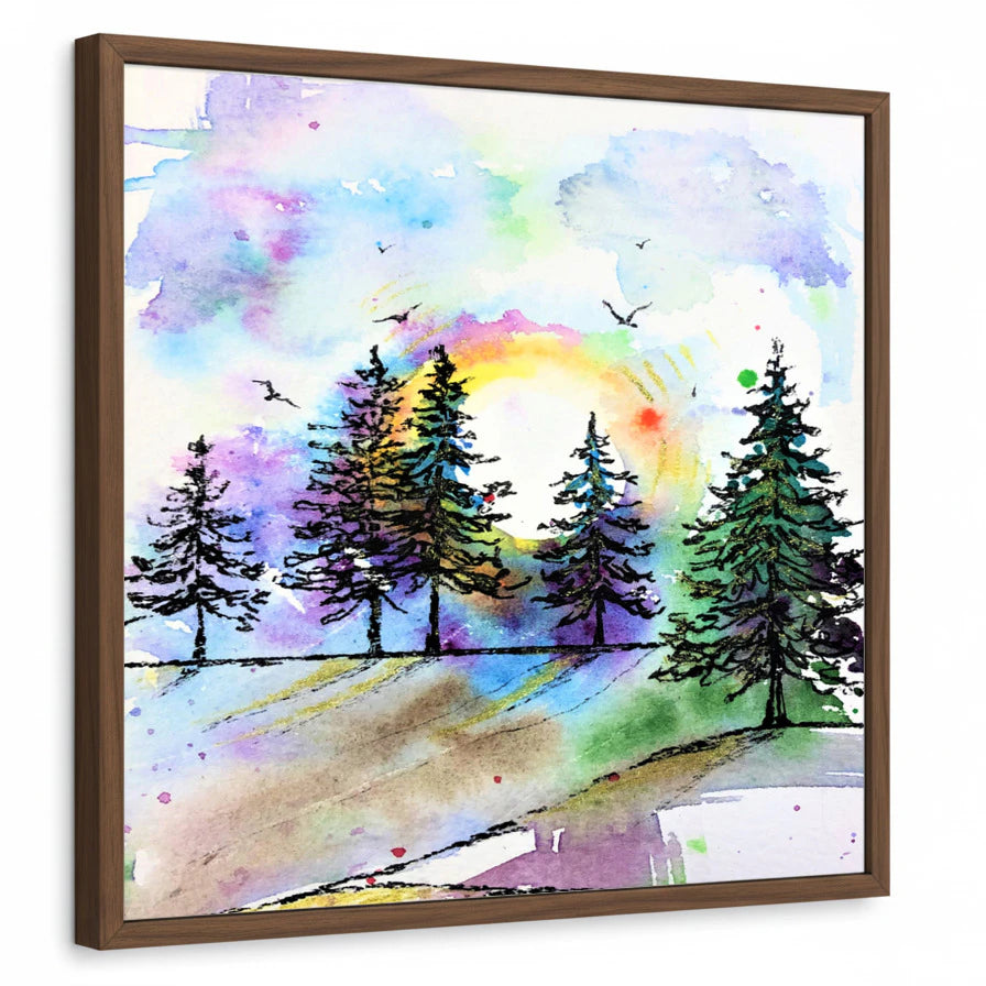 framed-print-brown-walnut-standard