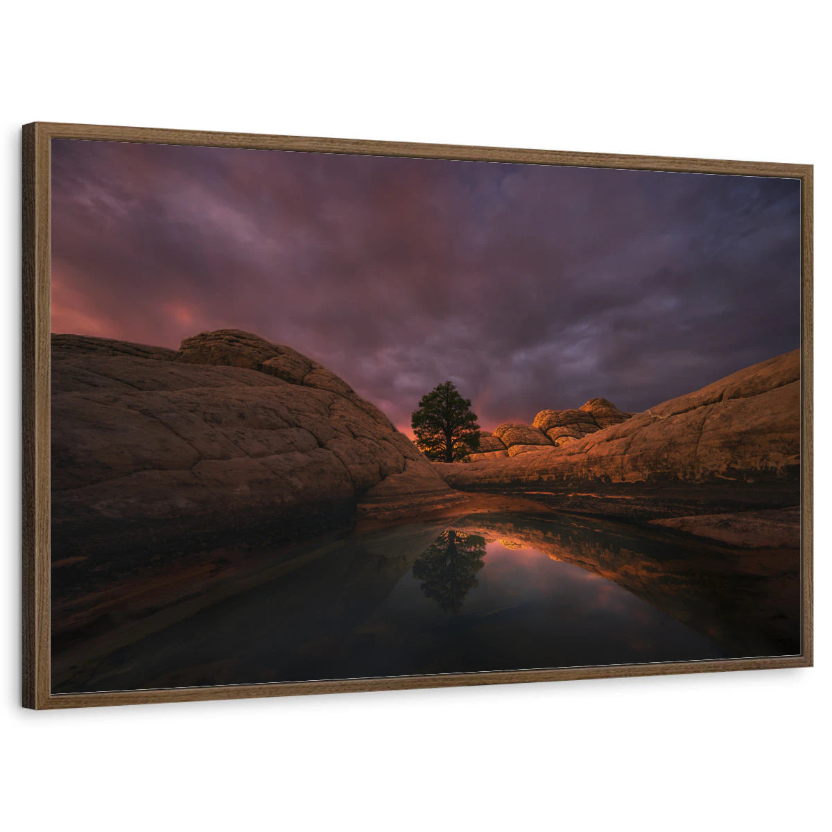 framed-print-brown-walnut-standard