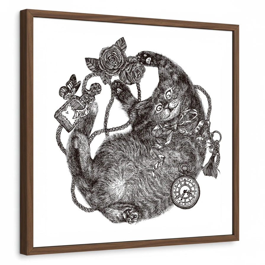 framed-print-brown-walnut-standard