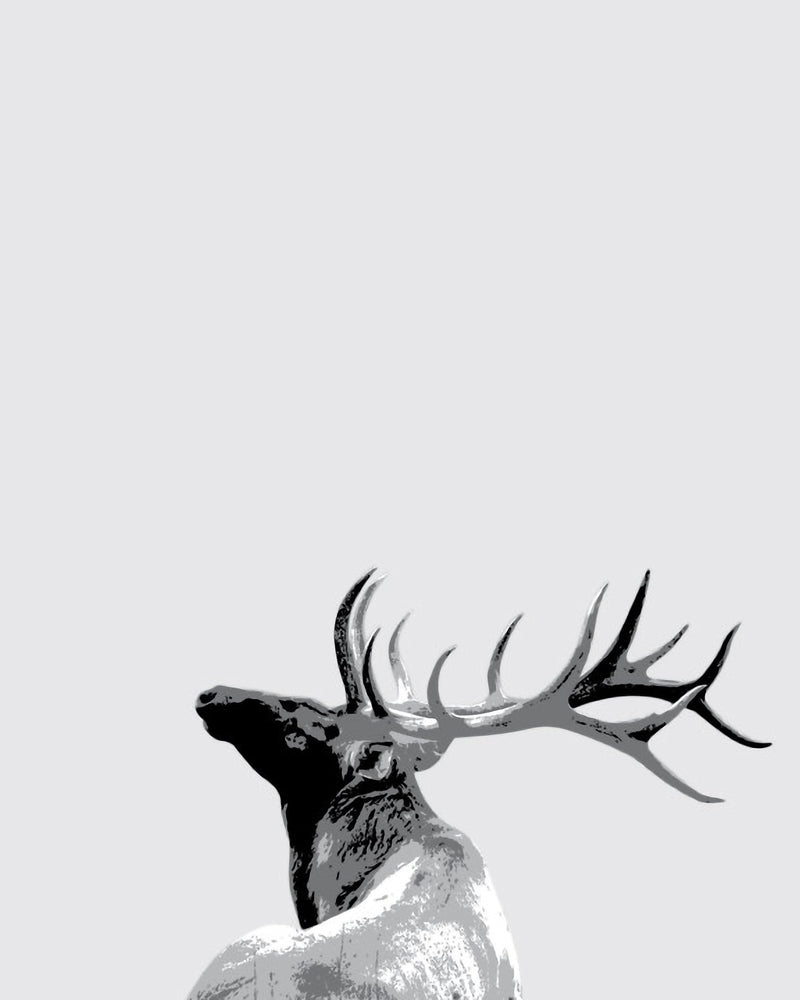 Modern Cabin Elk Antler Graphic