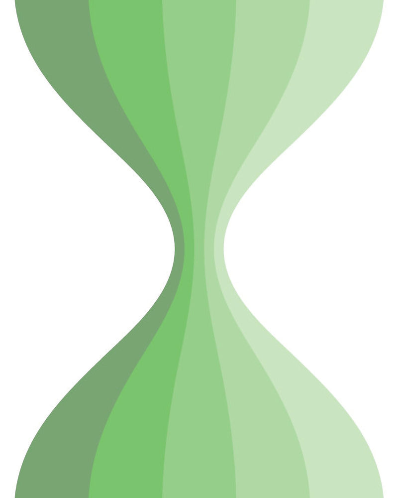 Minimalist Hourglass Contour in Sage