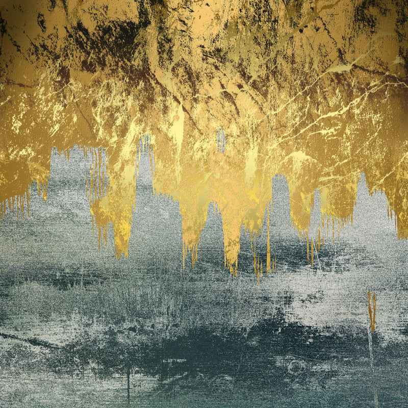 Gilded Horizon of Distressed Slate