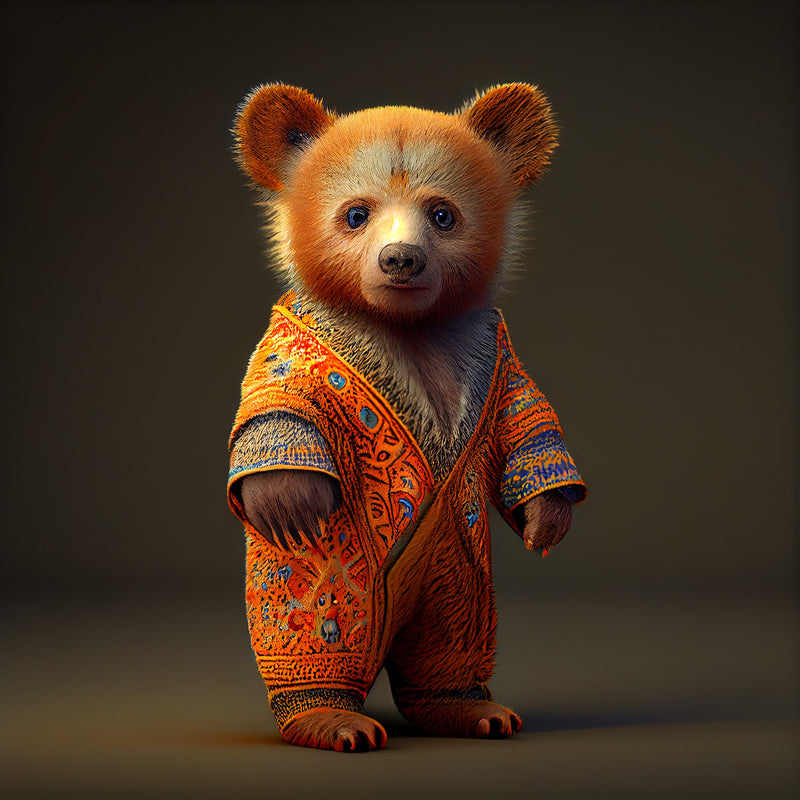 The Little Emperor Bear Cub Portrait