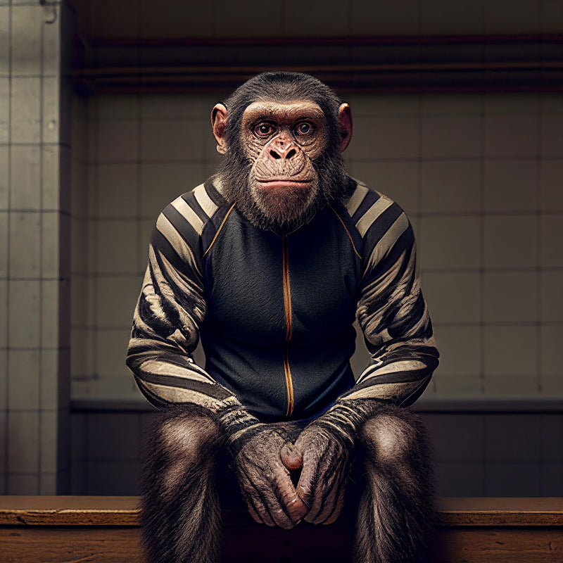 Elite Chimpanzee Sports Portrait