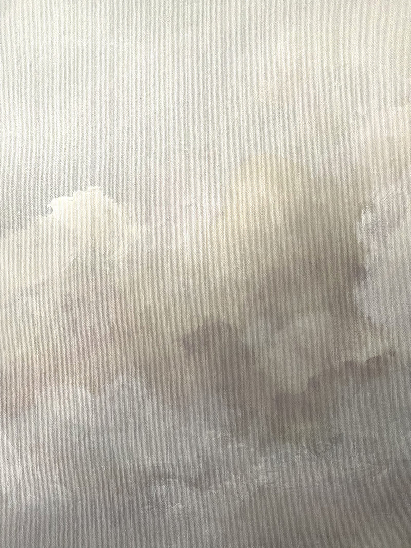 Ethereal Gray Clouds Minimalist Study