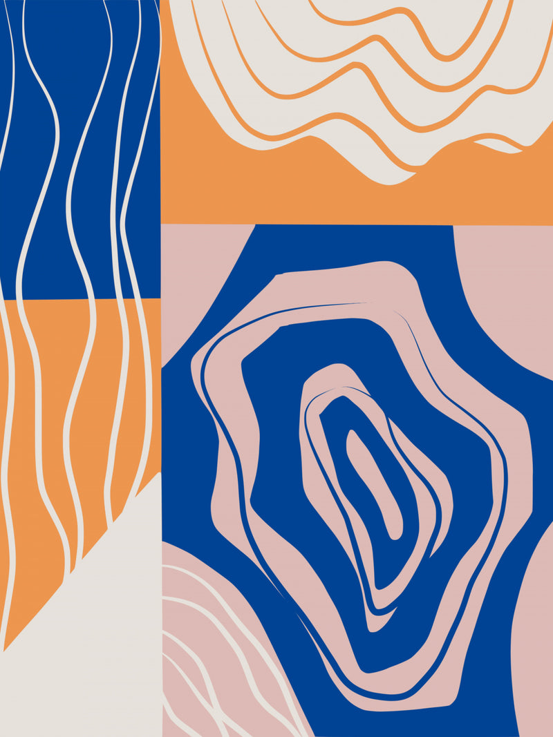 Abstract Geo Colorblock Composition