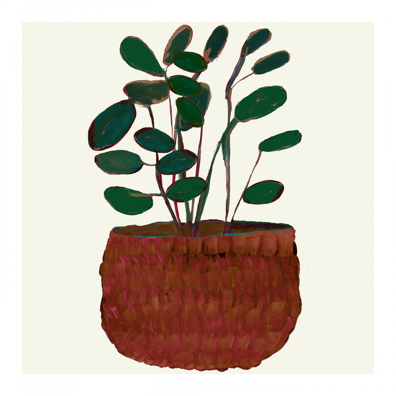Minimalist Potted Plant Illustration