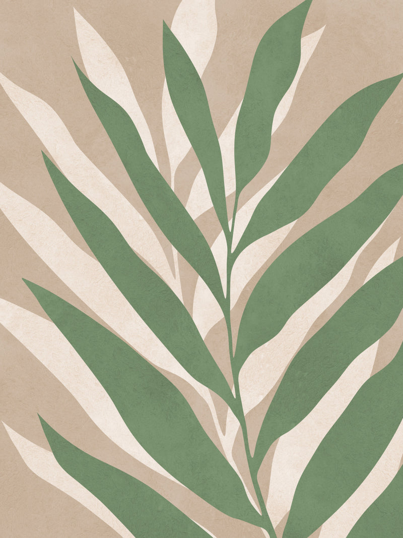 Minimalist Botanical Fern Leaf Illustration